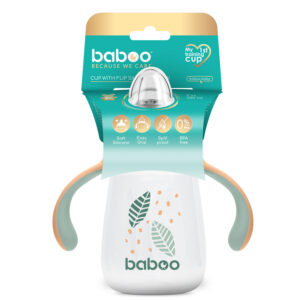 Csöpögésmentes itatópohár szilikon ivócsőrrel, 260 ml, 6+ hónapos kortól - Barack